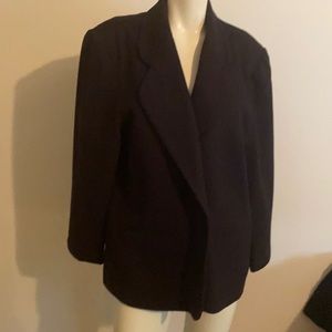 Ladies black wool blazer